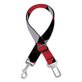 Black Red And Grey Argyle Pattern Print Dog Seat Belt