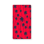 Black Red Palm Tree Pattern Print Baby Crib Sheet
