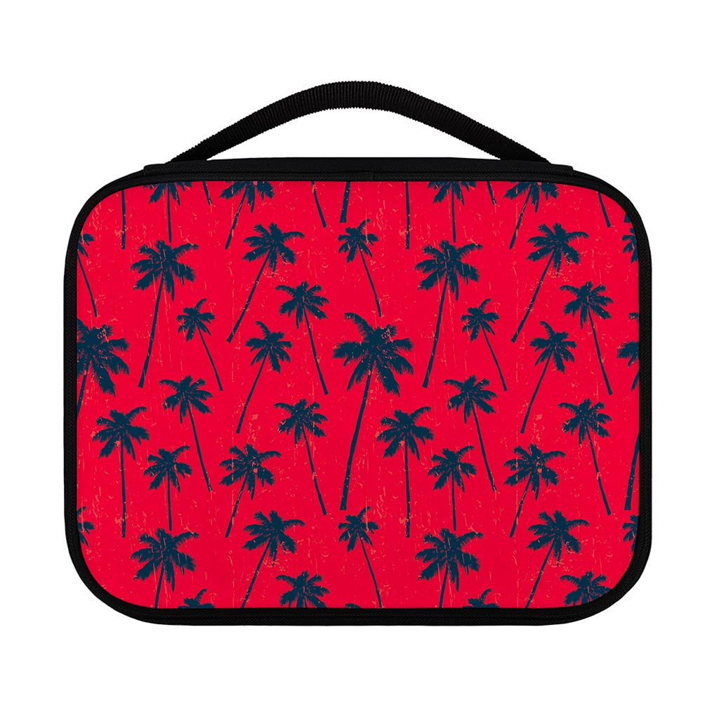Black Red Palm Tree Pattern Print Classic Bible Case