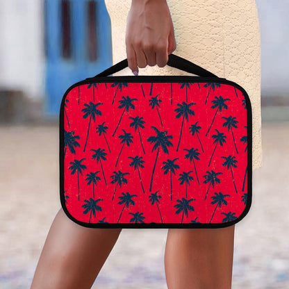 Black Red Palm Tree Pattern Print Classic Bible Case
