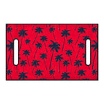 Black Red Palm Tree Pattern Print Golf Cart Seat Cover