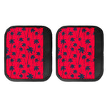 Black Red Palm Tree Pattern Print Handle Covers