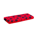 Black Red Palm Tree Pattern Print Piano Keyboard Cover