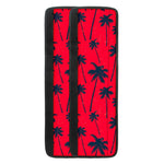 Black Red Palm Tree Pattern Print Refrigerator Handle Covers