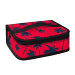 Black Red Palm Tree Pattern Print Small Lunch Bag