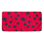 Black Red Palm Tree Pattern Print Towel