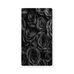 Black Rose Print Baby Crib Sheet