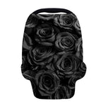 Black Rose Print Baby Seat Cover