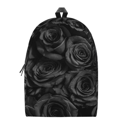 Black Rose Print Backpack