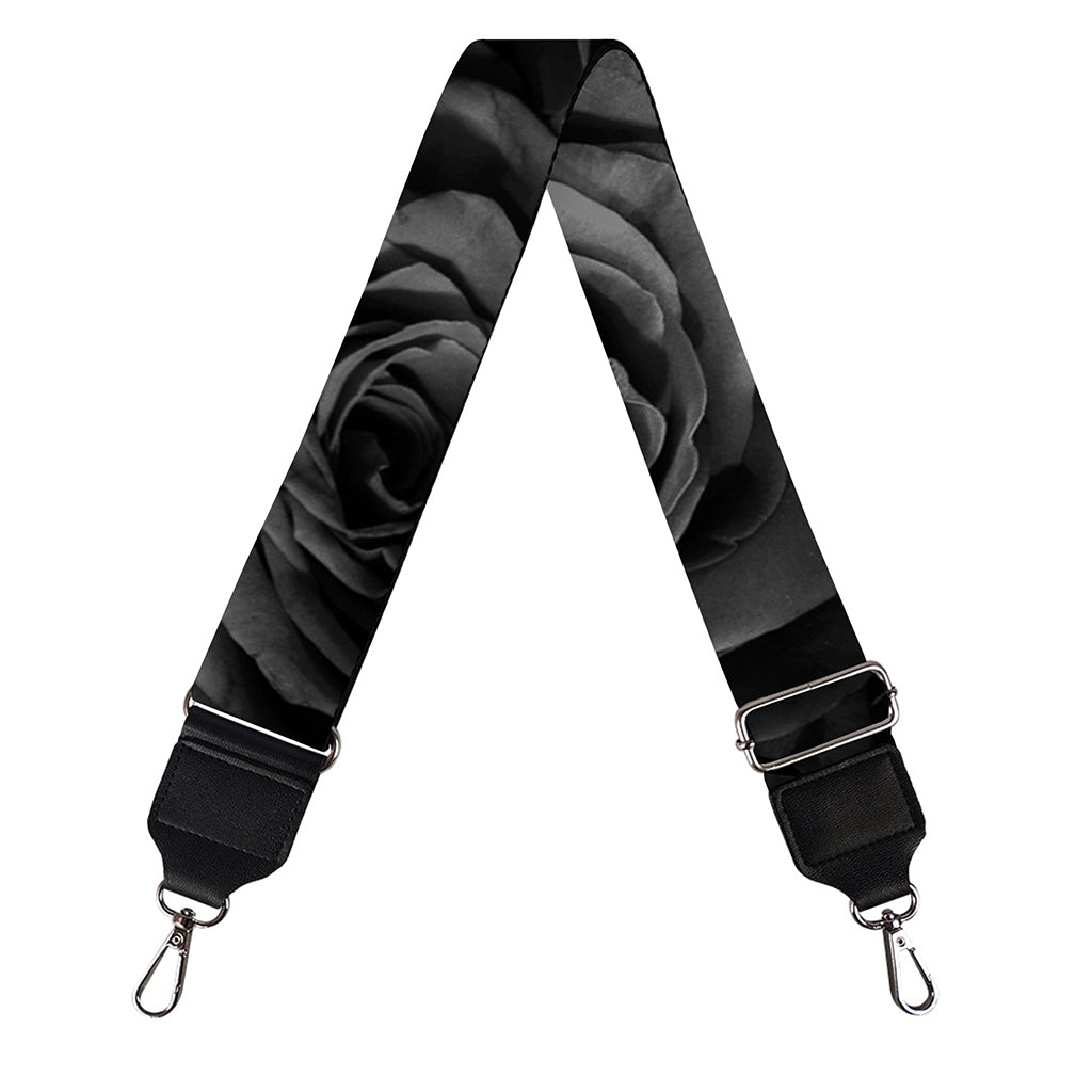 Black Rose Print Bag Strap