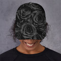 Black Rose Print Baseball Cap