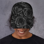 Black Rose Print Baseball Cap