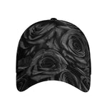 Black Rose Print Baseball Cap