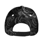Black Rose Print Baseball Cap
