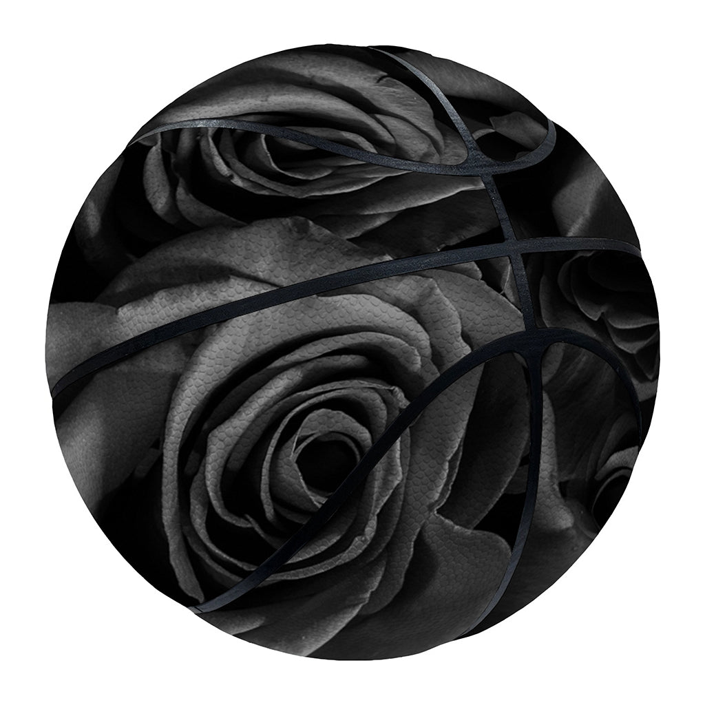 Black Rose Print Basketball