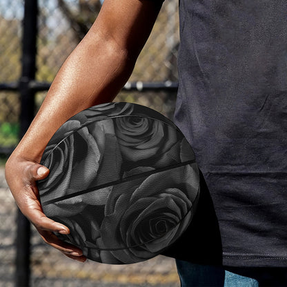 Black Rose Print Basketball