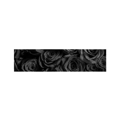 Black Rose Print Bed Runner