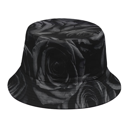 Black Rose Print Bucket Hat
