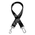 Black Rose Print Dog Seat Belt