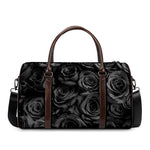 Black Rose Print Duffle Bag
