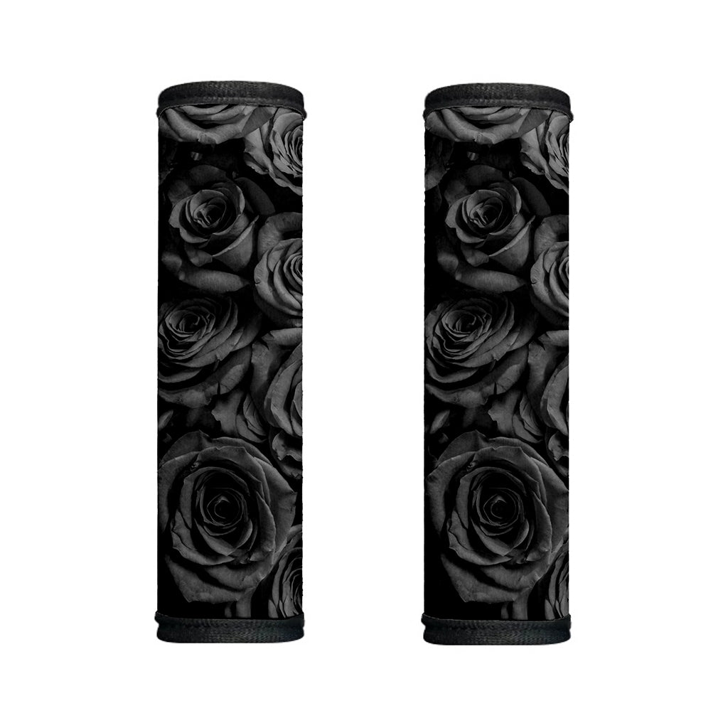 Black Rose Print Handle Covers