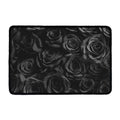 Black Rose Print Kitchen Mat