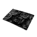 Black Rose Print Pet Cooling Mat Cover