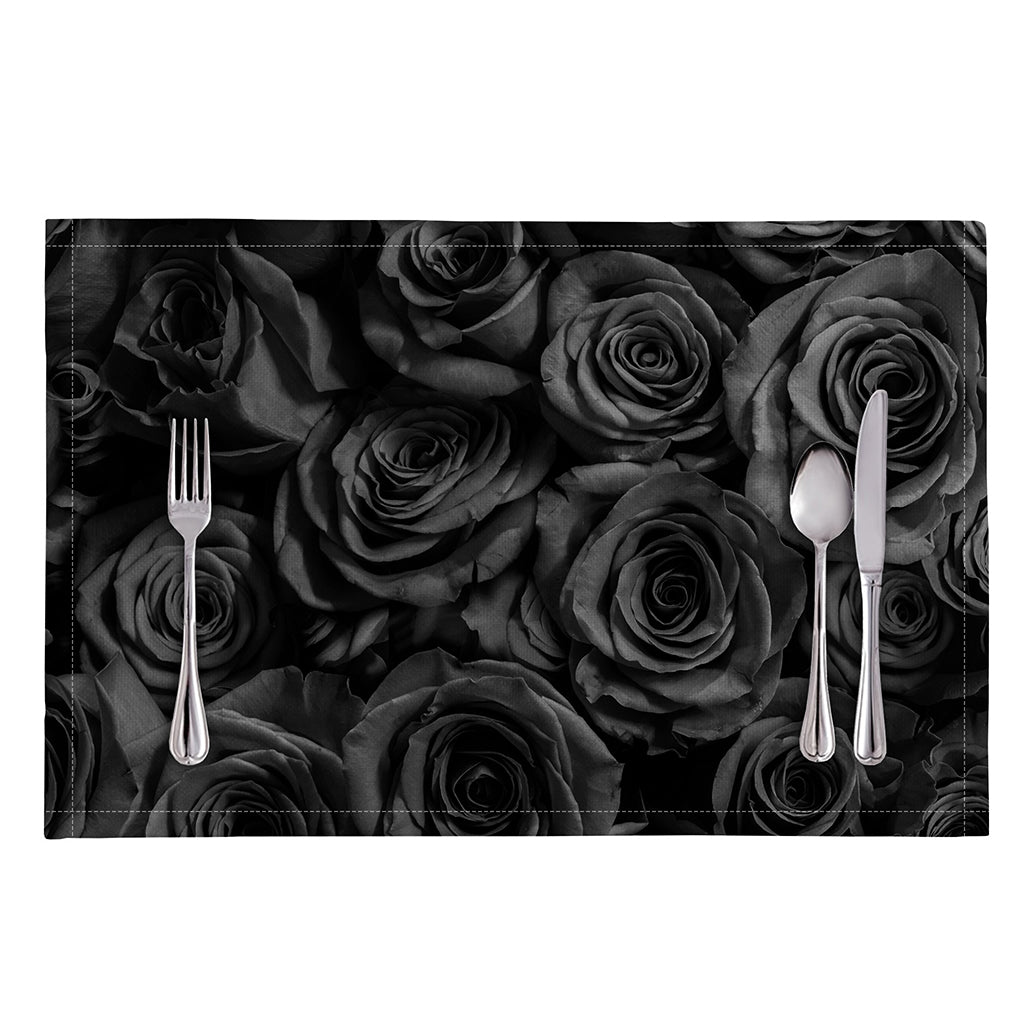Black Rose Print Placemat