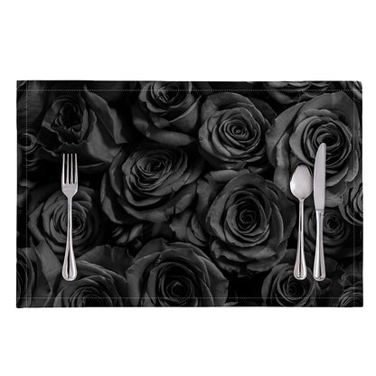 Black Rose Print Placemat