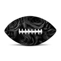 Black Rose Print Rugby Ball