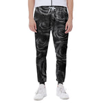 Black Rose Print Scuba Joggers