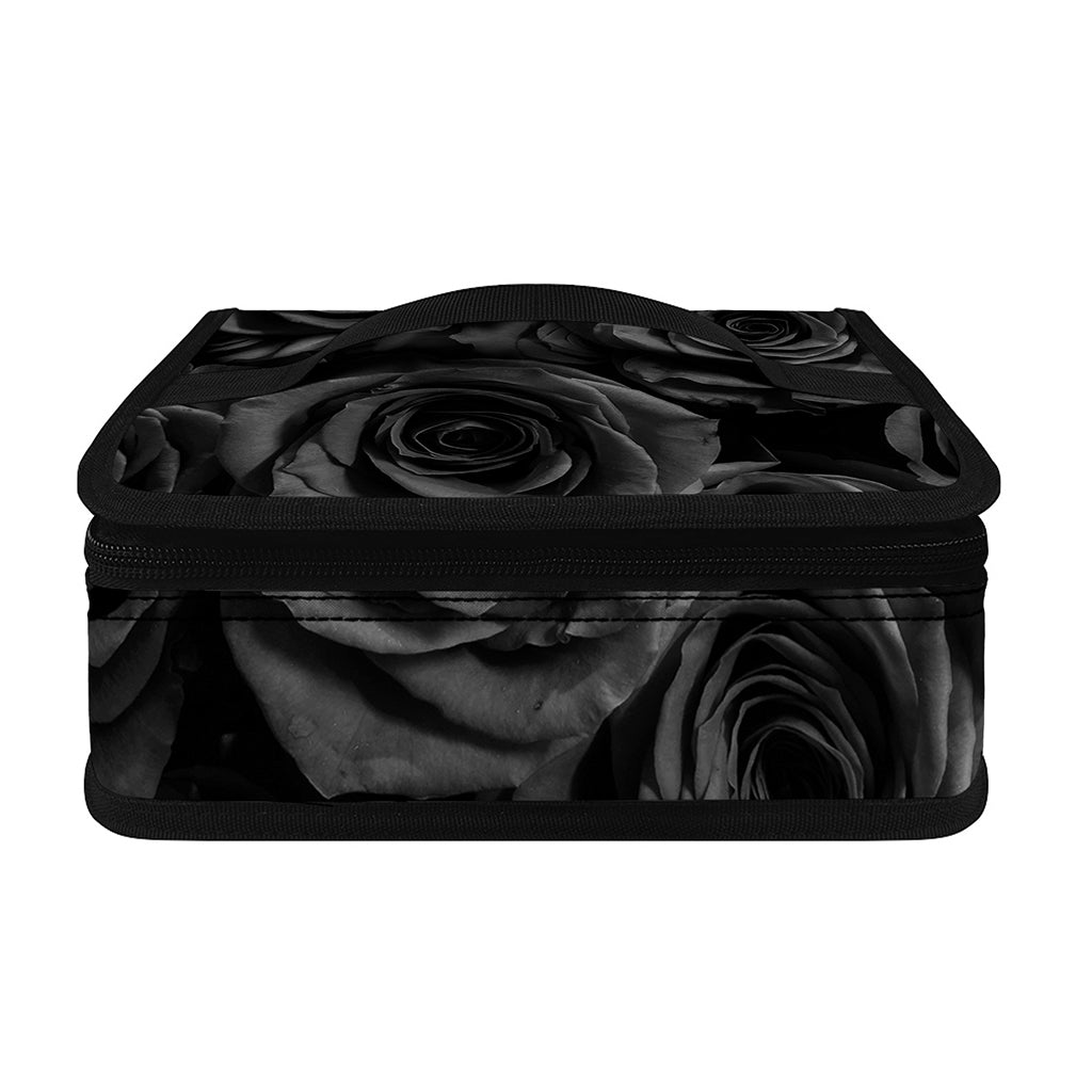 Black Rose Print Small Lunch Bag