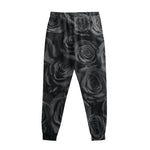 Black Rose Print Sweatpants