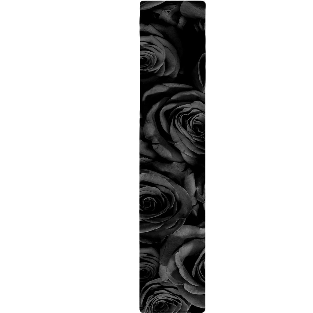 Black Rose Print Table Runner