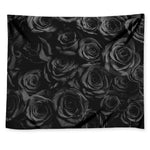 Black Rose Print Tapestry