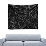 Black Rose Print Tapestry