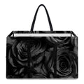 Black Rose Print Utility Tote Bag