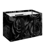 Black Rose Print Utility Tote Bag