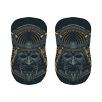 Black Samurai Mask Print Bar Stool Covers