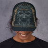 Black Samurai Mask Print Baseball Cap