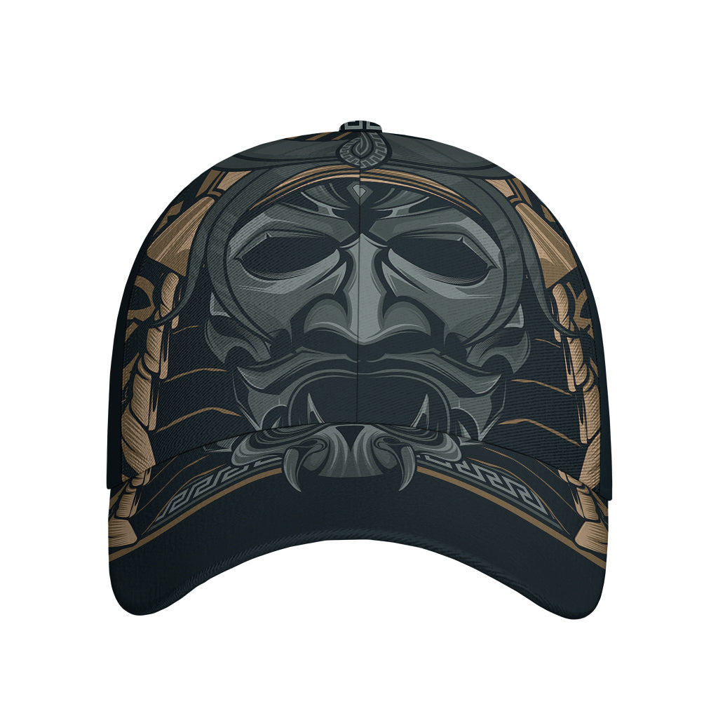 Black Samurai Mask Print Baseball Cap