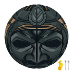 Black Samurai Mask Print Basketball