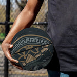 Black Samurai Mask Print Basketball