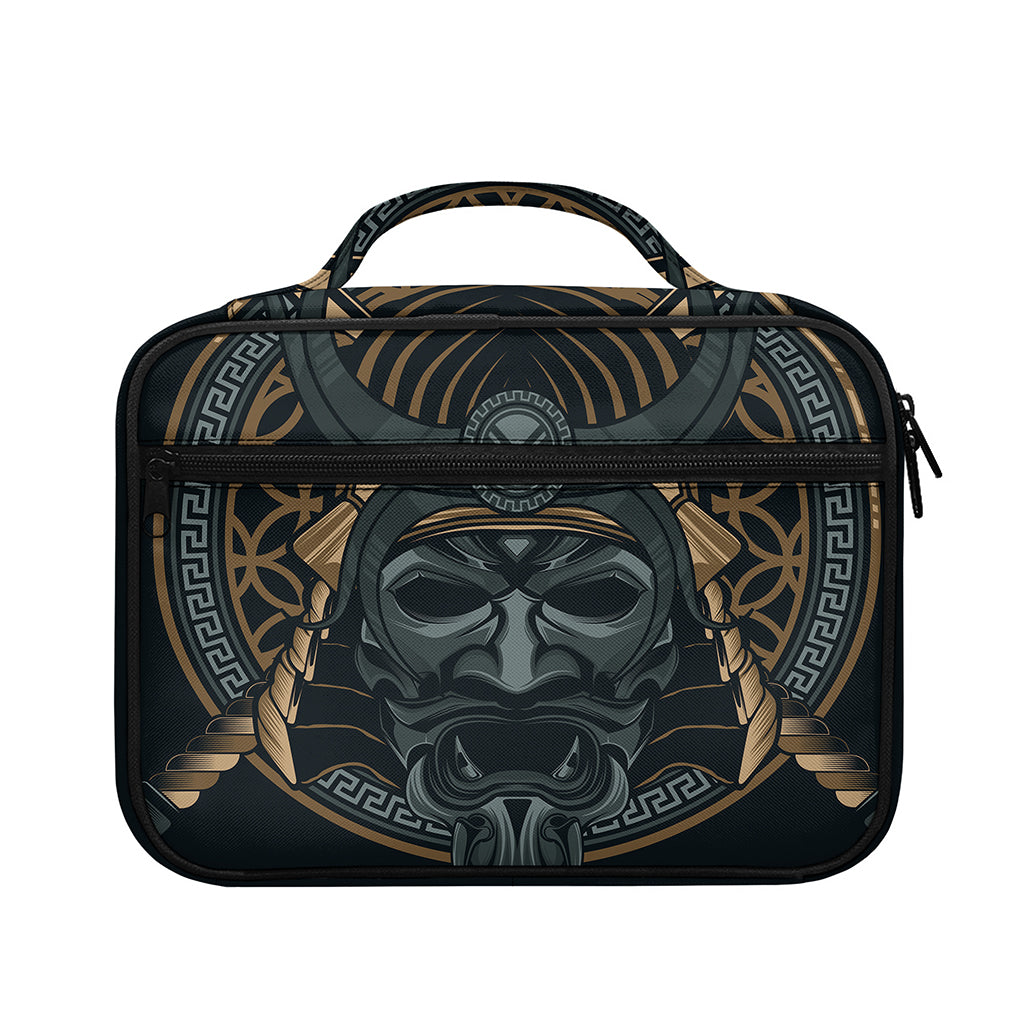 Black Samurai Mask Print Briefcase Bible Bag