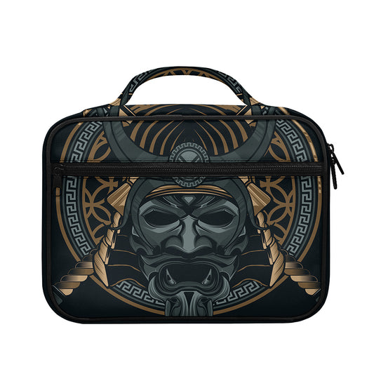 Black Samurai Mask Print Briefcase Bible Bag