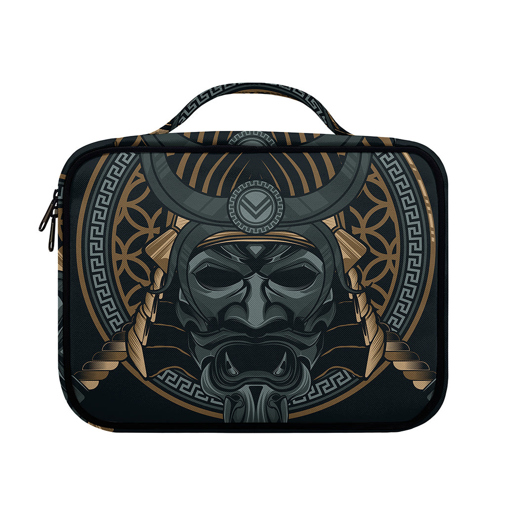 Black Samurai Mask Print Briefcase Bible Bag