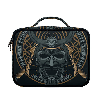 Black Samurai Mask Print Briefcase Bible Bag