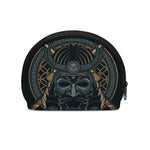 Black Samurai Mask Print Coin Purse