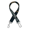Black Samurai Mask Print Dog Seat Belt