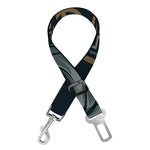 Black Samurai Mask Print Dog Seat Belt